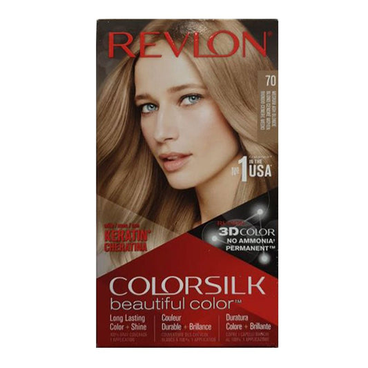 Revlon Colorsilk Hair Color 70 Medium ASH Blonde, ITALY - ImportedWares