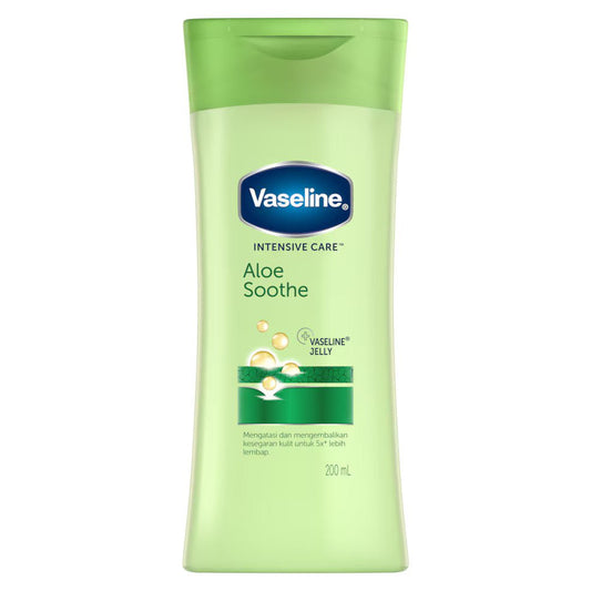 Vaseline Body Lotion Intensive Care Aloe Soothe, 200ml, INDONESIA - ImportedWares